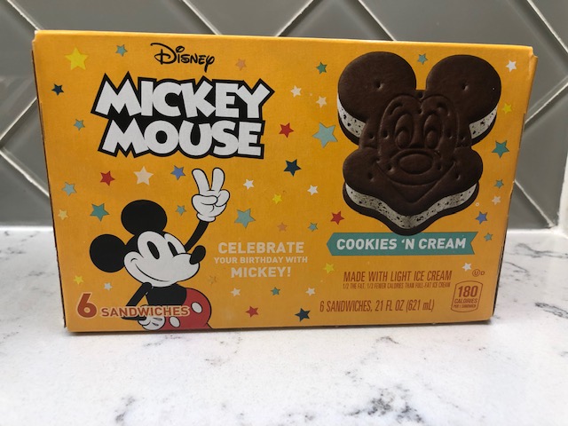 Mickey Mouse Cookies And Cream Ice Cream Sandwiches Are In Supermarkets ...